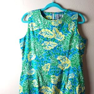Lily Pulitzer sleeveless tropical print dress. Size 6